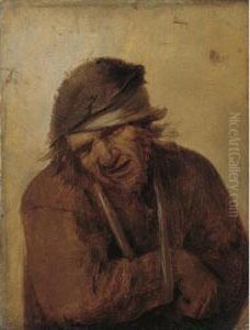 A Peasant Grimacing, His Arm In A Sling A Peasant Grimacing, His Arm In A Sling