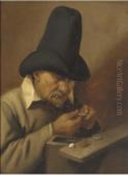 A Man Counting Money - view 1