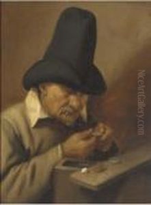 A Man Counting Money