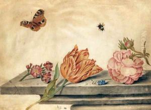 Flowers by Jan Baptist van Fornenburgh