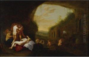 Diana At Her Bath by Abraham van Cuylenborch