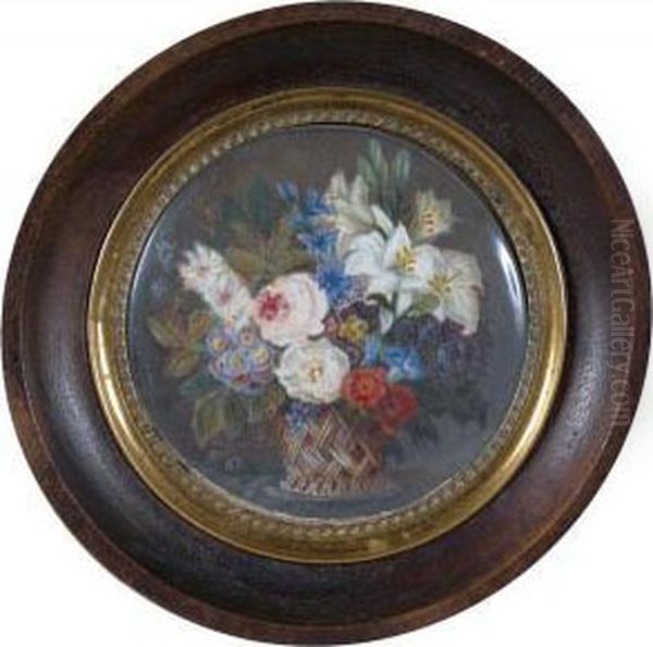 Bouquet De Fleurs Dans Un Panier - view 1