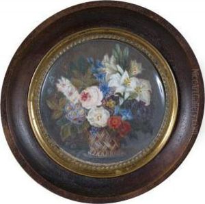 Bouquet De Fleurs Dans Un Panier
