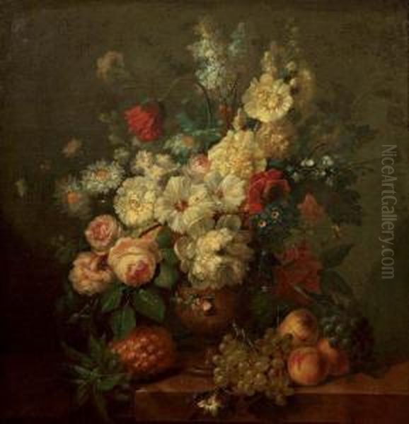 Bouquet De Fleurs Et Raisins - view 1