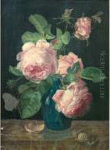 Bouquet De Fleurs Sur Un Entablement by Jan Frans Van Dael