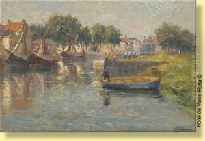 Bassin Des Pecheurs A Flessingue En Hollande Bassin Des Pecheurs A Flessingue En Hollande