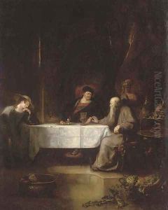 A scene from Parnell's Hermit by Alexander Snr Fraser