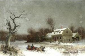 A Ride In The Snow by William Velde Van De Bonfield