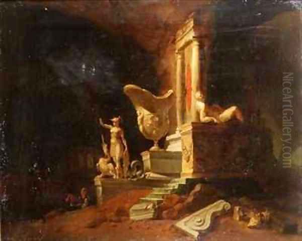 Capriccio of ruins and statues - view 1