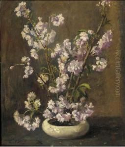 Bloemen: Spring Blossoms In A Vase by Lammert Van Der Tonge