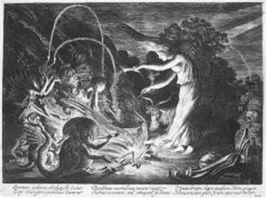 The Sorceress (holl.152) by Jan Jansz. Van De Velde