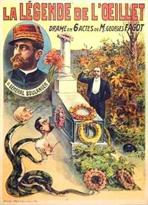 Poster advertising La legende de LOeillet a play by Georges Fagot Poster advertising La legende de LOeillet a play by Georges Fagot