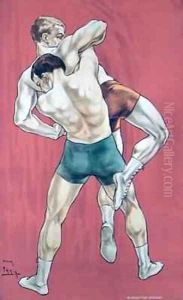 Wrestling by Candido Aragonez de Faria