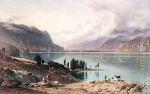 A View of Lake Geneva by George Arthur Fripp