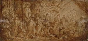 The Feast Of Fools by Adriaen Pietersz. Van De Venne