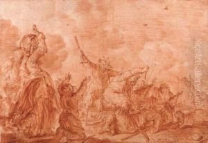 'al-arm I' ('utterly Poor'); Crippled Beggars Fighting by Adriaen Pietersz. Van De Venne