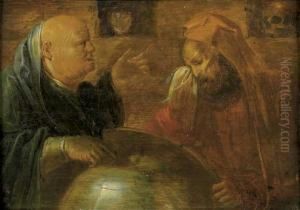 Heraclite Et Democrite by Jan van de Venne