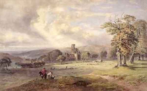 View of Kirkstall Abbey Leeds - view 1