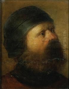 Portrait D'homme De Profil. by Jan van de Venne