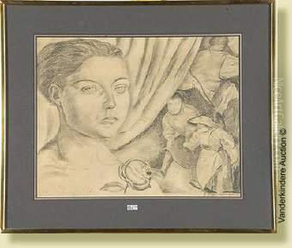 Jeune Femme A La Rose - view 1