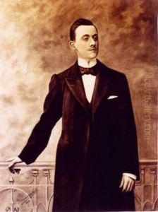 Portrait De Maurice Terlink by Gustave Van De Woestijne