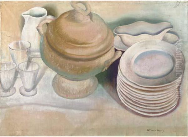 A Still Life With A Dinner-service - view 1