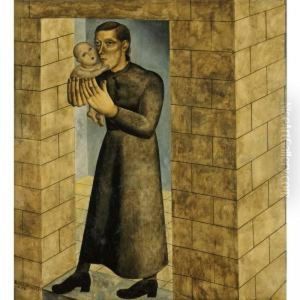 La Mere Et Son Enfant by Gustave Van De Woestijne
