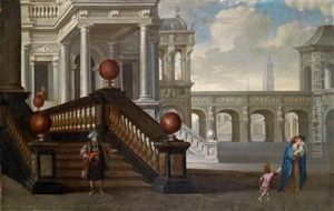 Eine Palastanlage by Dirck Van Delen