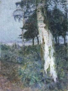 Landschap Bij Avond (ca. 1910) by Frits Van Den Berghe