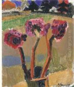 Vaas Met Bloemen (1919) by Frits Van Den Berghe