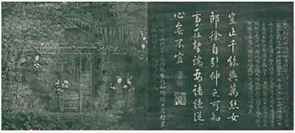 Shangji Setting up the loom from Yuti minhua tu - view 1