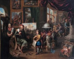 Nell'atelier Del Pittore by Balthazar Van Den Bossche