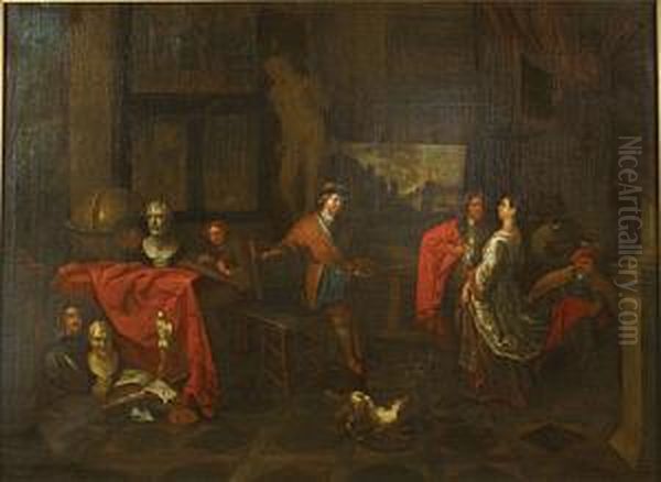 Personages In Een Interieur. - view 1