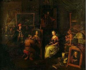 L'interieur De L'atelier D'un Peintre