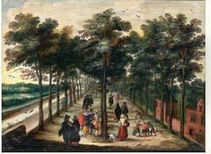 Promenade Sur La Grande Allee by Willem Van Den Bundel
