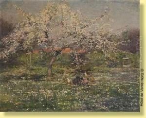Verger En Fleurs by Jean Van Den Eeckhoudt