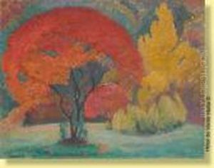 L'arbre Rouge by Jean Van Den Eeckhoudt