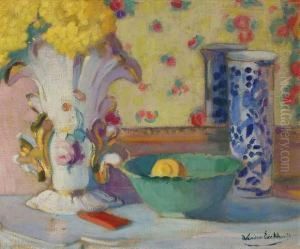 Nature Morte Ala Coupe Verte by Jean Van Den Eeckhoudt