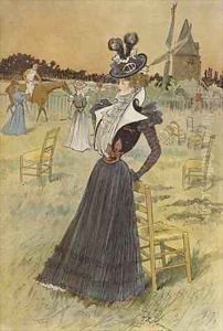 Fashion plate at Longchamp by Felix Fournery