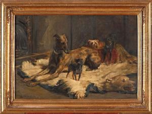 Perros En Un Interior Perros En Un Interior