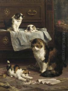 In The Boudoir by Charles van den Eycken