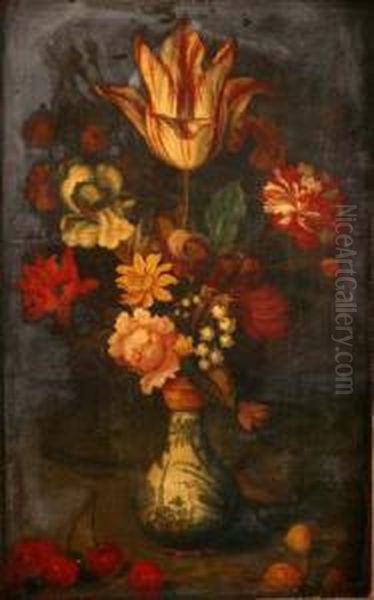 Sill Life Studyof A 'semper Augustus' Tulip - view 1
