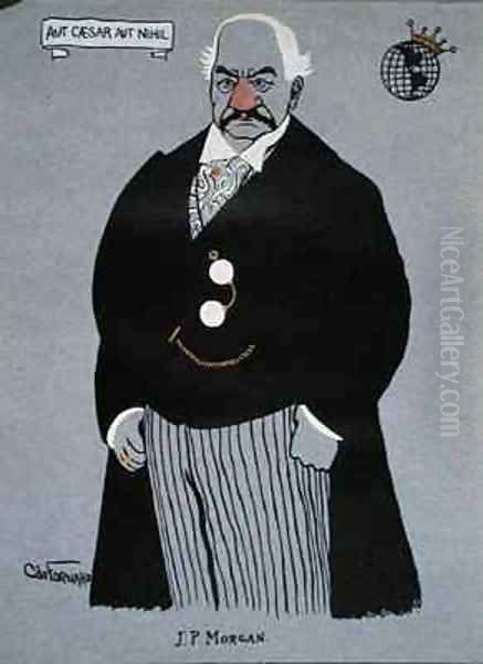 Caricature of John Pierpont Morgan 1837-1913 from Millionaires of America - view 1