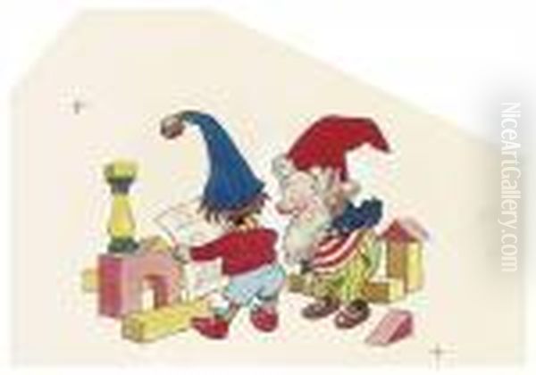 Noddy And Big-ears With Plans For Noddy's House - view 1