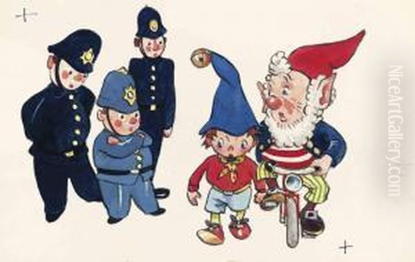 Big-ears On His Bicycle Taking Noddy To Court - view 1