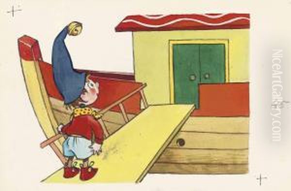 Noddy On The Gangplank Of Mr Noah's Ark - view 1