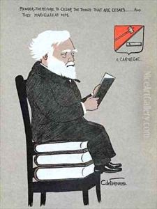 Caricature of Andrew Carnegie 1835-1919 by Carlo de Fornaro