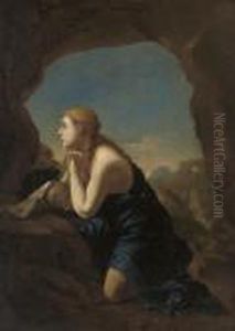 The Penitent Magdalen by Adriaen Van Der Kabel