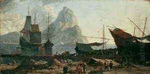 Ein Sudlicher Seehafen (gibraltar?).
