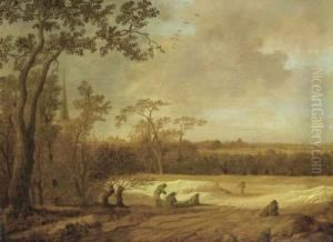 Landscape With Travellers. by Anthony Jansz. Van Der Croos